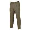 Vintage brown Original Italy military formal pants with zip fly and plain end ankles for classic style