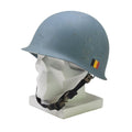 Originele militaire Belgische stalen helm M51 tactische gevechten binnenste PVC lichtblauw