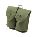 Origineel Noors leger magazine pouch vintage dubbele munitie tas groen canvas nieuw