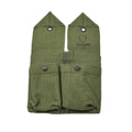 Origineel Noors leger magazine pouch vintage dubbele munitie tas groen canvas nieuw