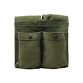 Origineel Noors leger magazine pouch vintage dubbele munitie tas groen canvas nieuw