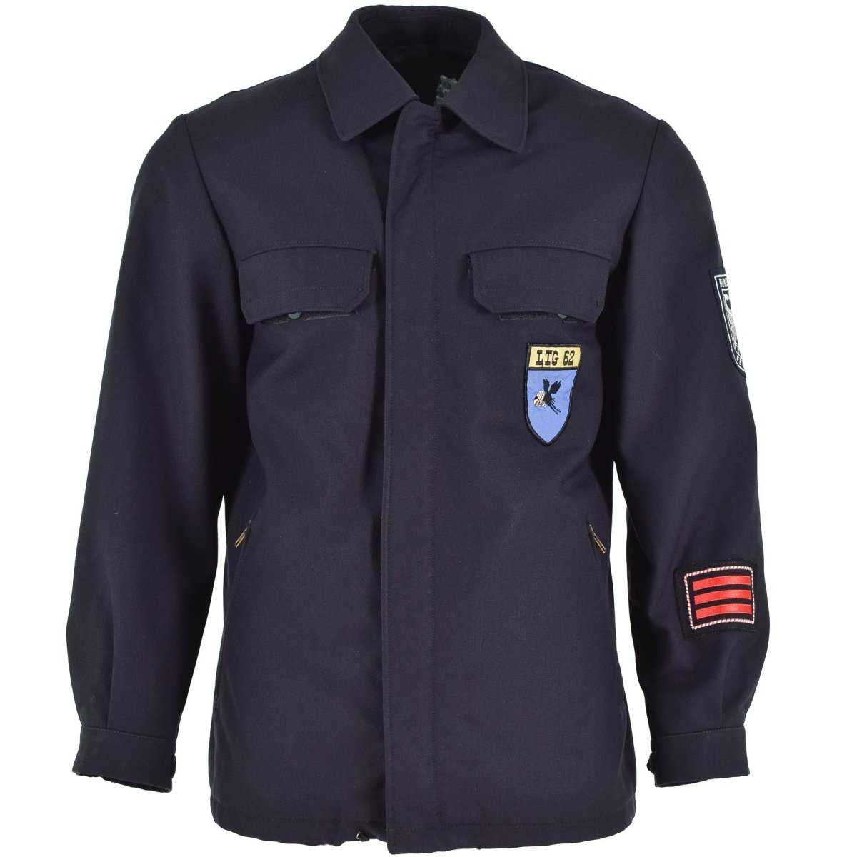 Origineel NVA Oost -Duits leger Dark Blue formeel uniforme jas militair overschot