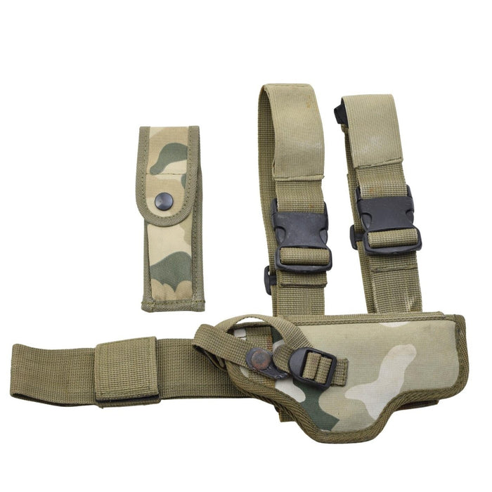 Original Polish Military Drop Leg Holster Tactical WIST - 94 Pantera Desert Camo - GoMilitar