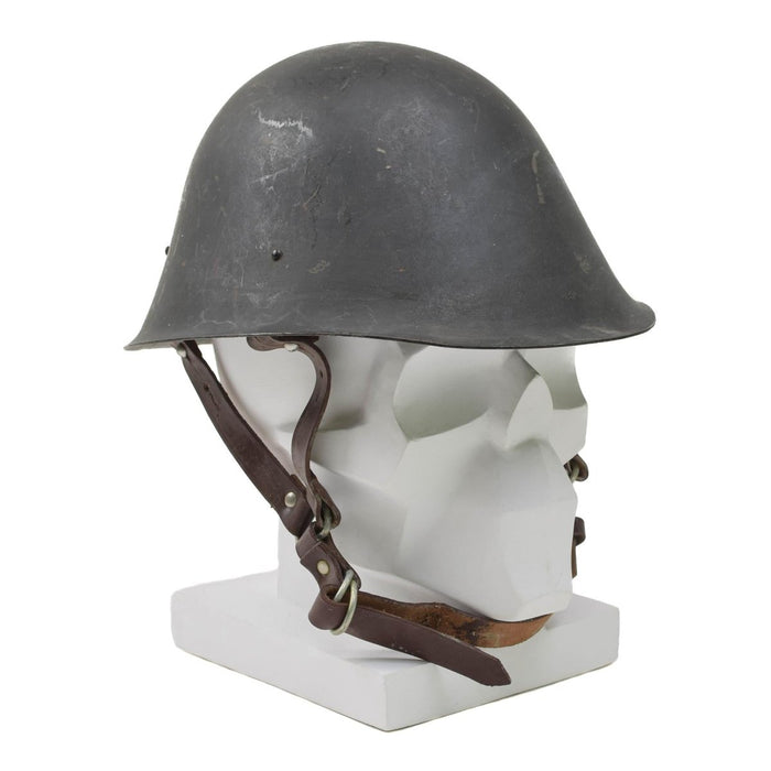 Originele Roemeense militaire tactische stalen helm M73 parachutistenkinband Olive - GoMilitar
