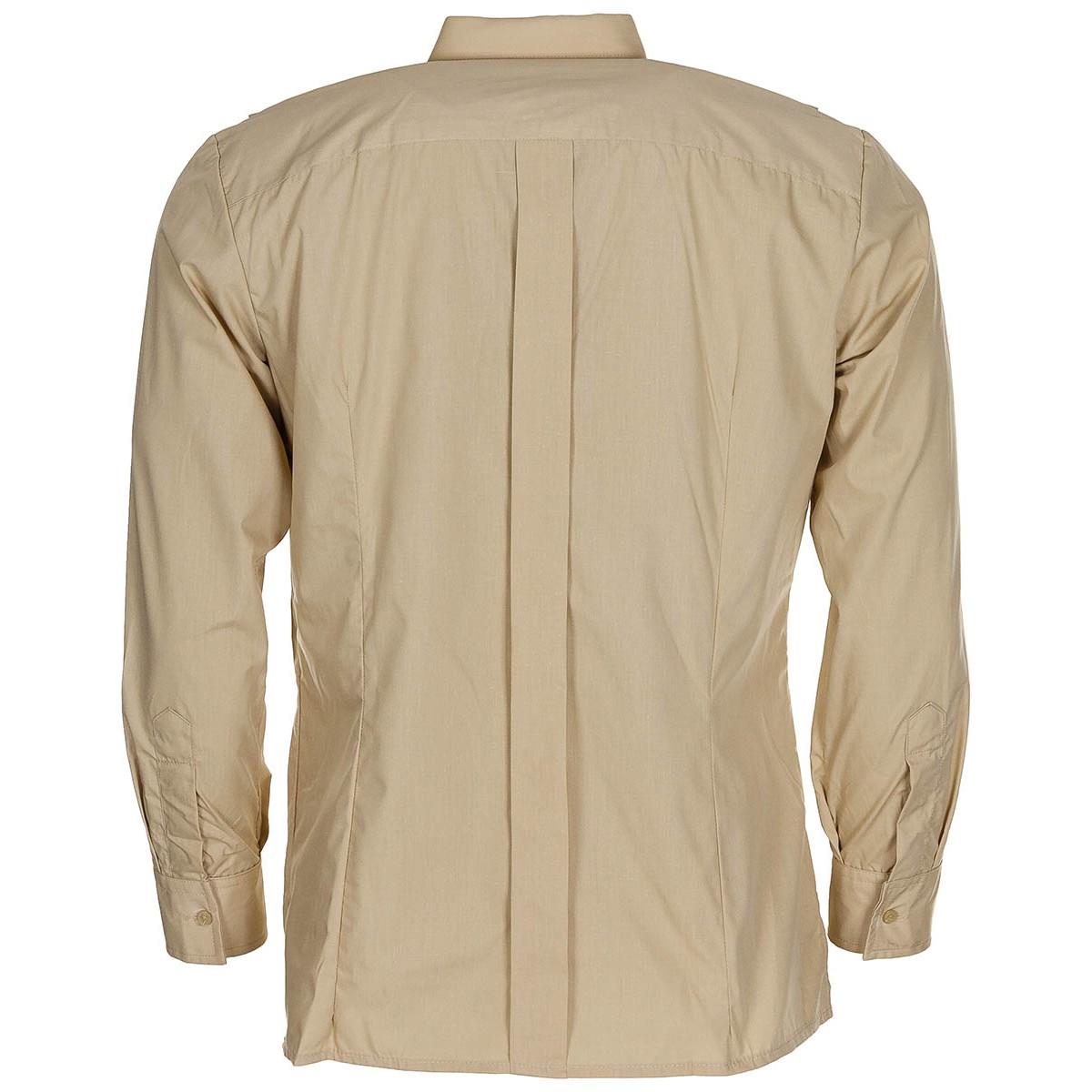 Origineel Spaans militair veldwerkshirt met lange mouwen, lichtgewicht kaki