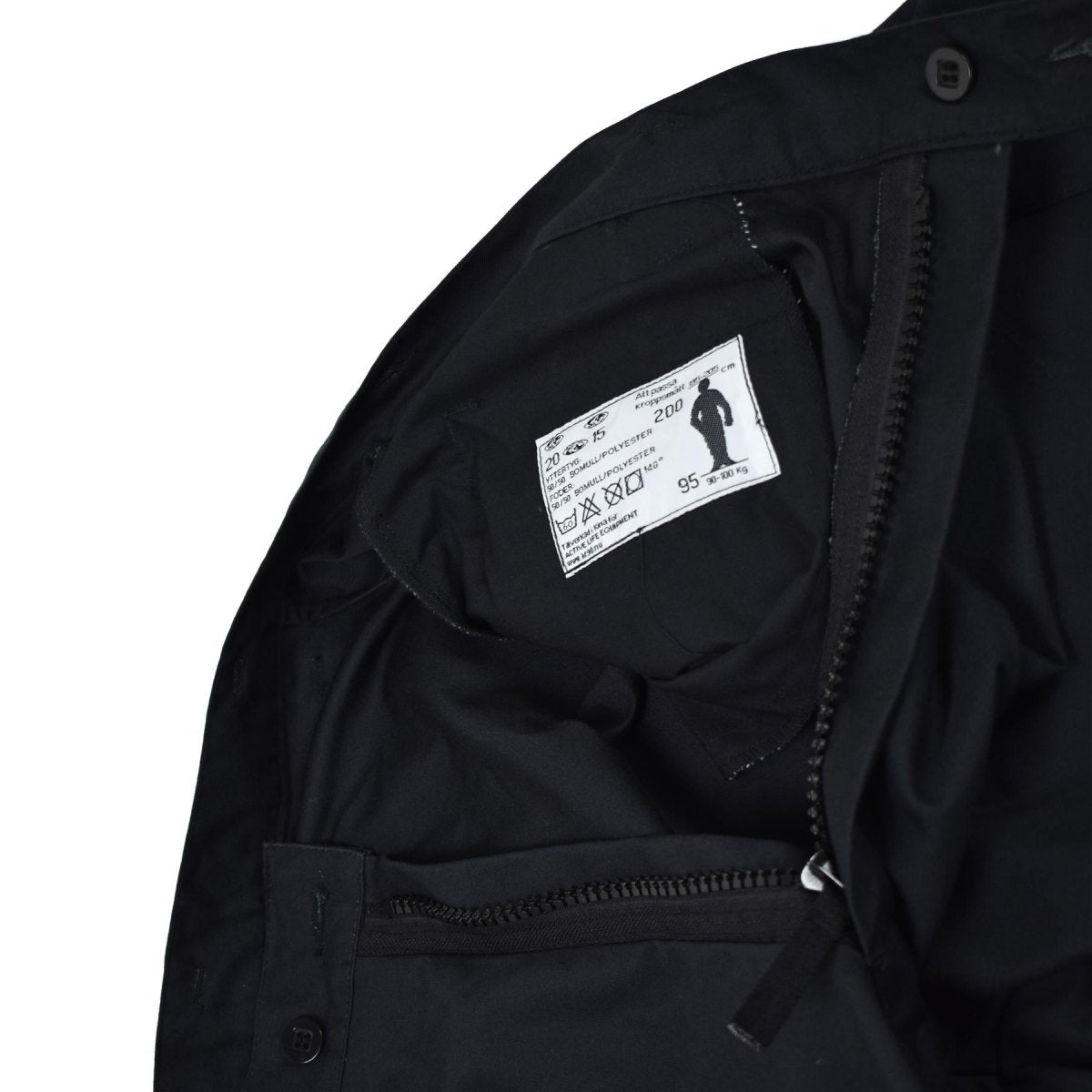 Origineel Zweeds leger m90 broek zwart veld gevechten broek bdu nieuw