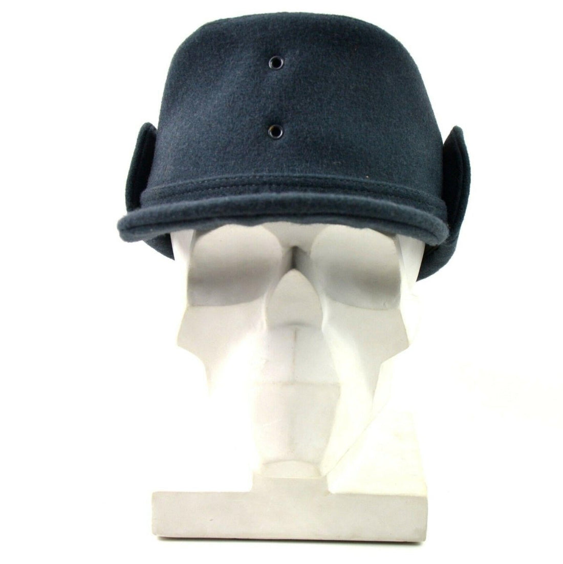 Originele Zweedse Winterhoed met legerwol. Blauwe Zweden winterpet nieuw