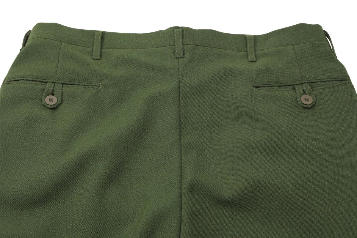 Originele Zweedse militaire formele broek groen geplooide voorste stijgbeugel broek nieuw