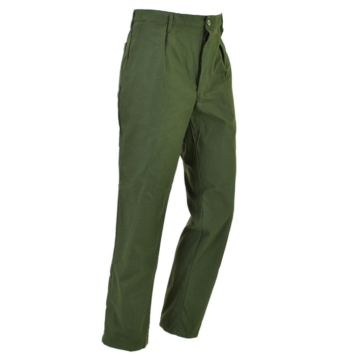 Originele Zweedse militaire werkbroek groene vintage werkkledingbroek NIEUW - GoMilitar