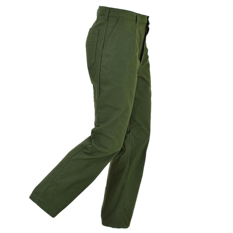 Originele Zweedse militaire werkbroek groen vintage werkkleding broek nieuw