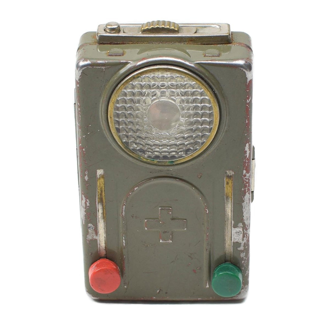 Originele Zwitserse leger militaire signaallamp groen rode kleur zaklamp noodgeval