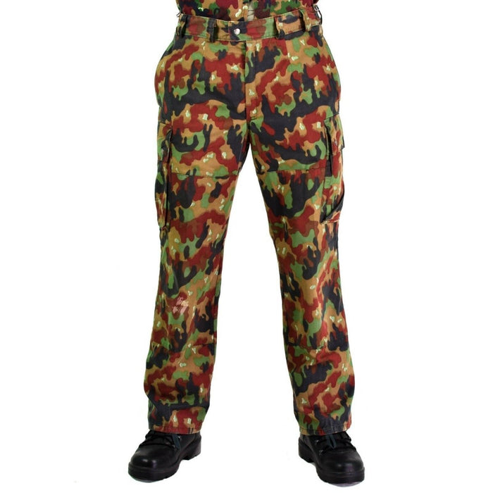 Originele Zwitserse legerbroek M83 gevecht Alpenflage Camo veldbroek NIEUW - GoMilitar