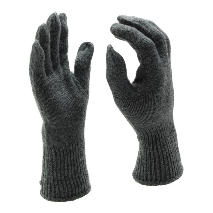 Originele Zwitserse militaire winterschiethandschoenen gebreid Trigger Finger grijs ontworpen voor outdoor en tactisch gebruik met militaire surplusstijl