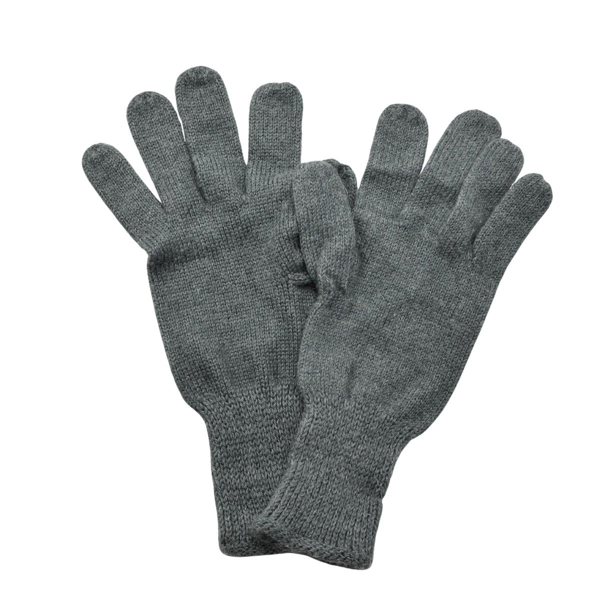 Originele Zwitserse Militaire Winter Gebreide Koud Weer Authentieke Handschoenen Grijs