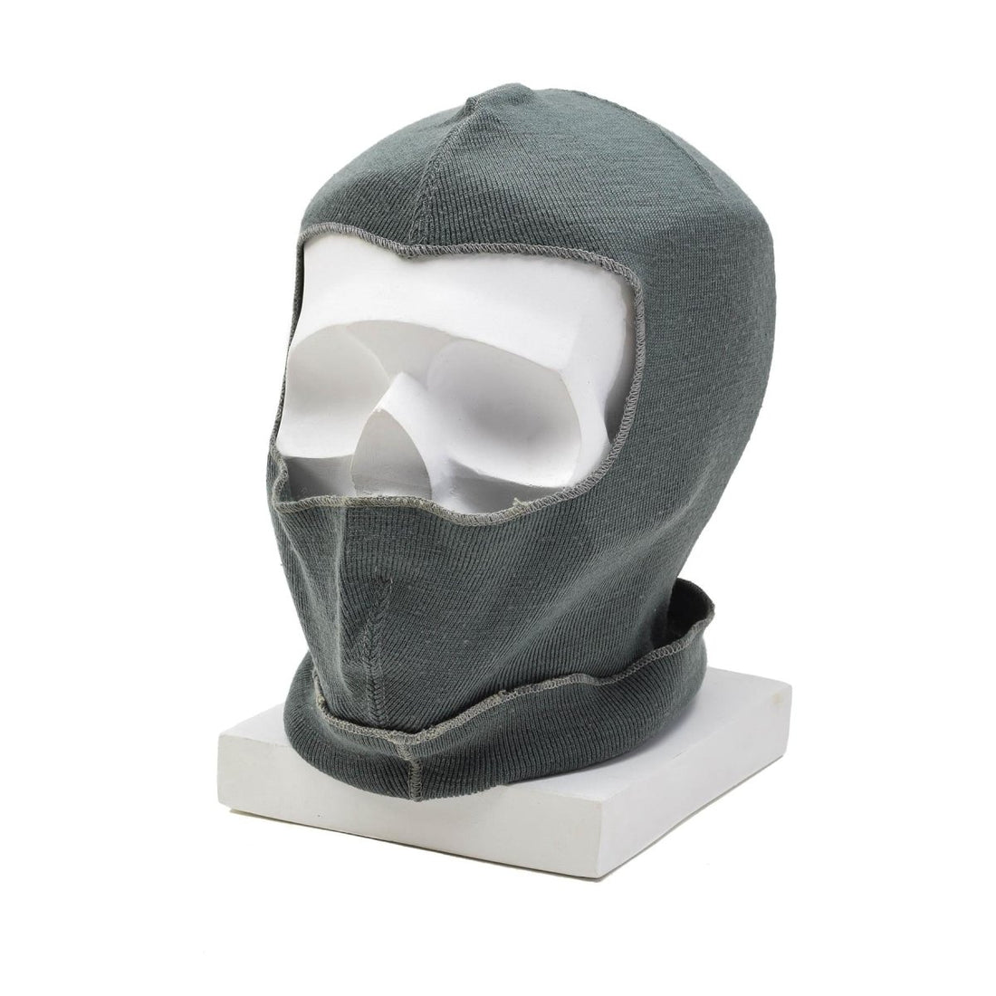 Originele Zwitserse militaire wol Balaclava lichtgewicht warm wintermasker elastisch grijs