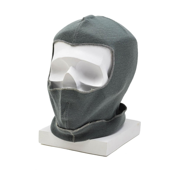 Originele Zwitserse militaire wollen bivakmuts lichtgewicht warm wintermasker elastisch grijs - GoMilitar