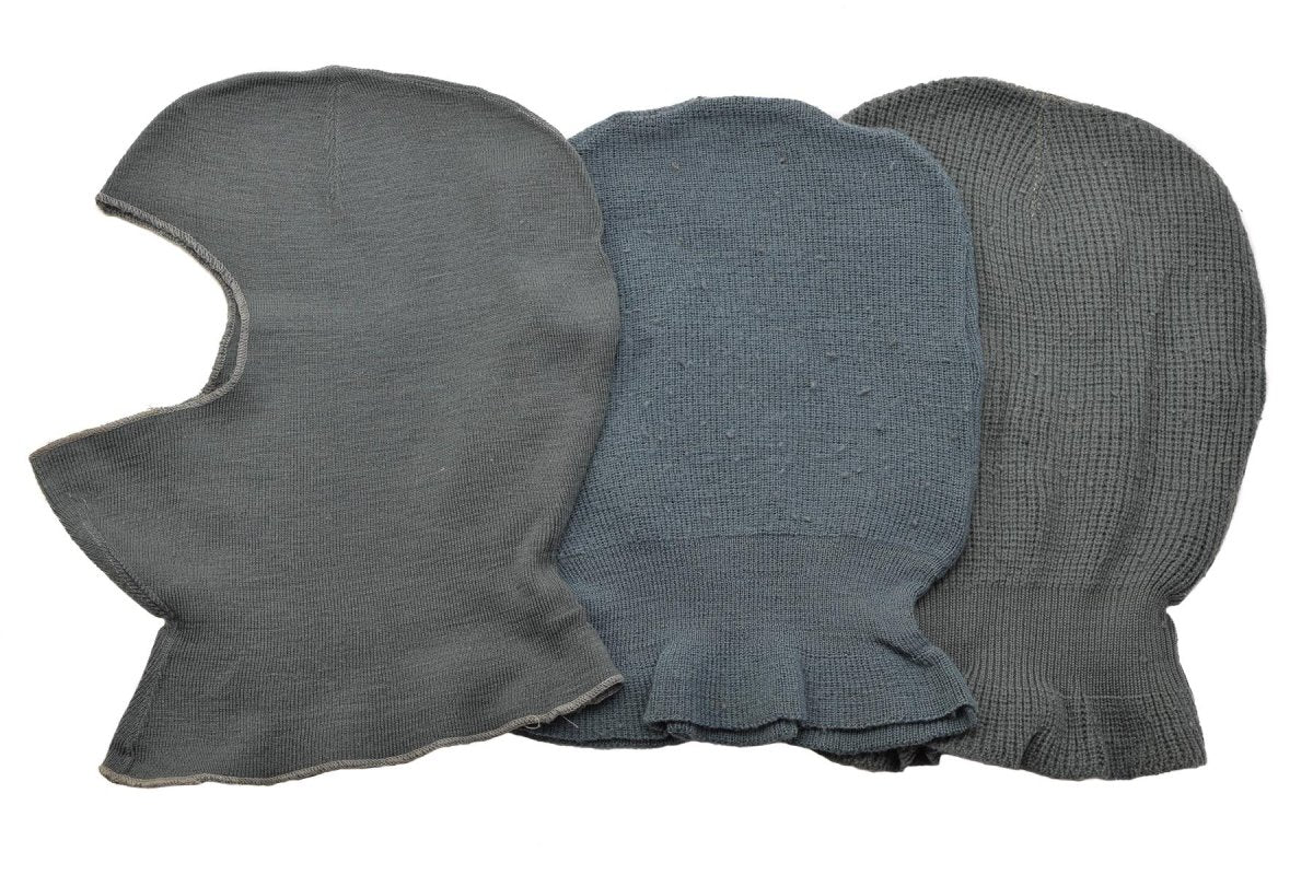 Originele Zwitserse militaire wol Balaclava lichtgewicht warm wintermasker elastisch grijs