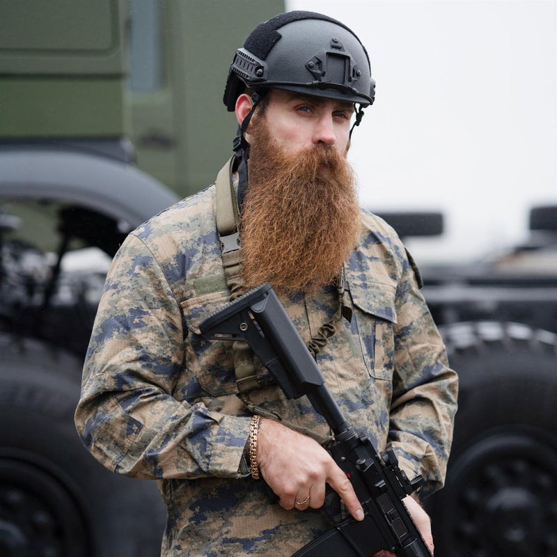 Original Turkish army tactical jacket blue digital camouflage durable ripstop - GoMilitar