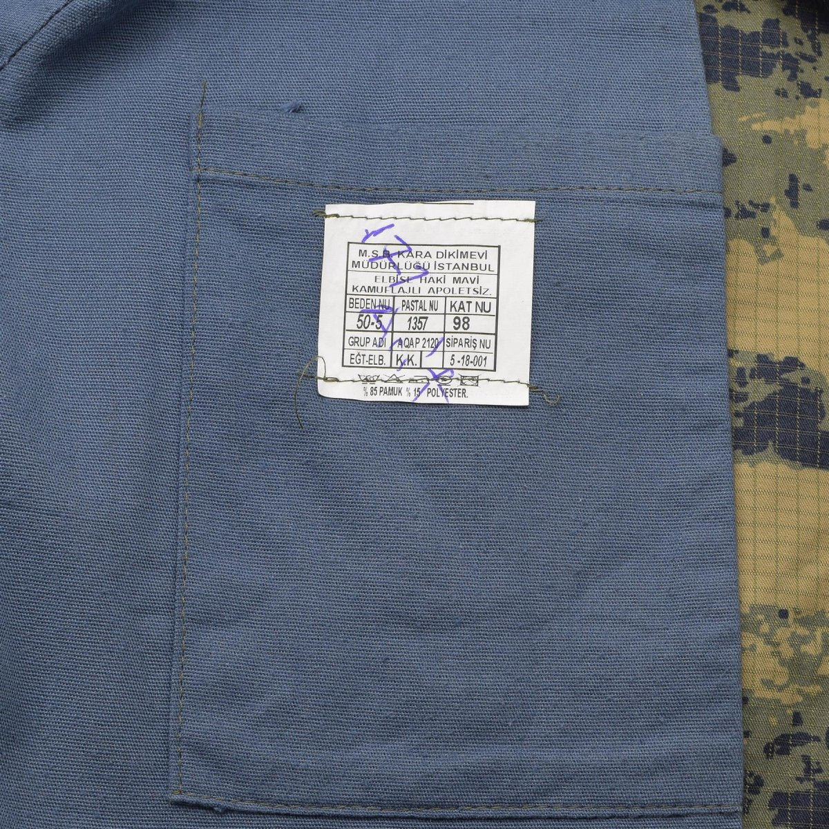 Originele Turkse leger tactische jas blauw digitale camouflage duurzame ripstop