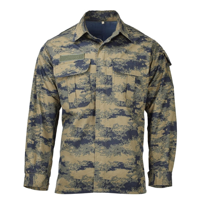 Origineel Turks leger tactische jas blauw digitale camouflage duurzaam ripstop - GoMilitar