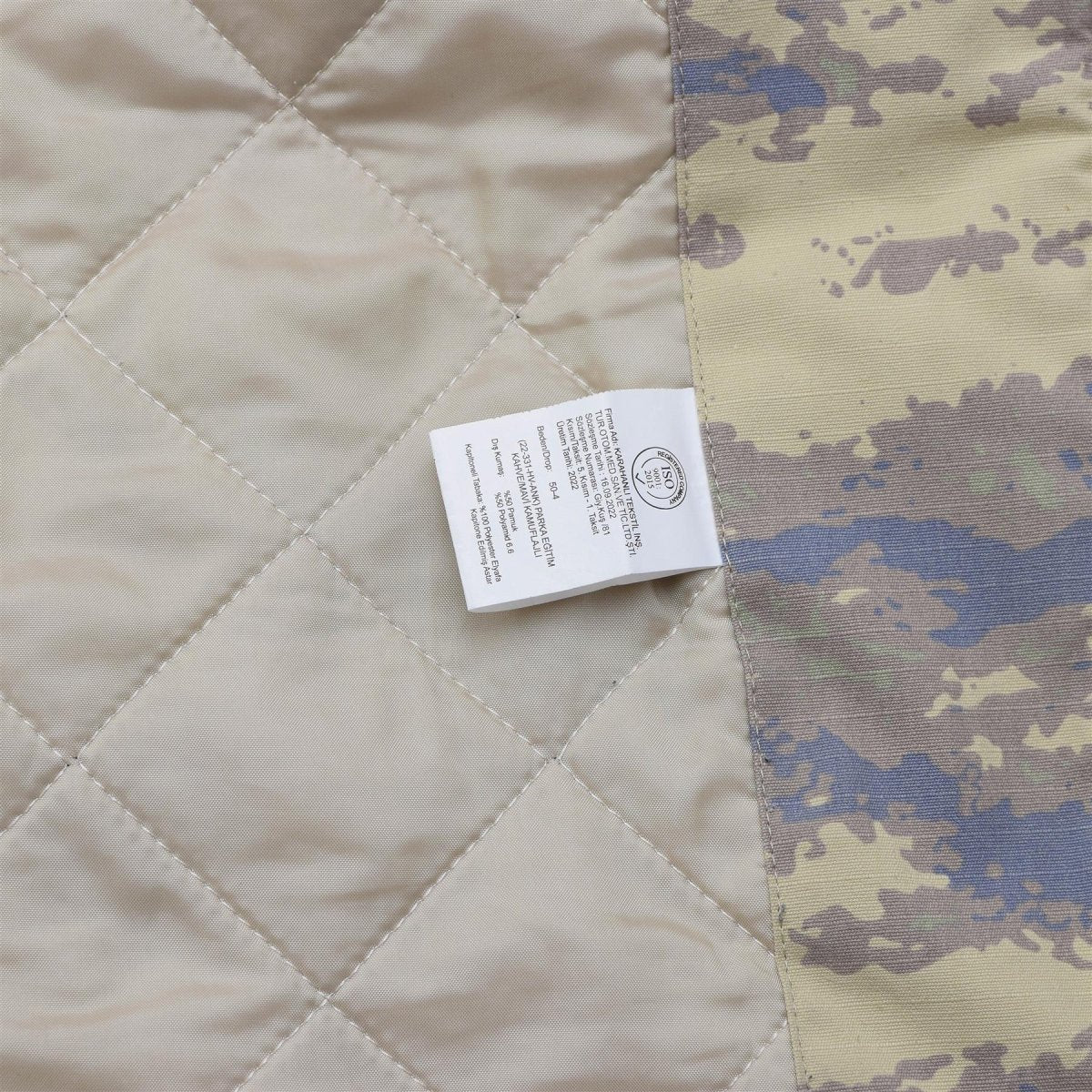 Originele Turkse militaire veldparka Rip Stop gewatteerde voering M2018 Camo