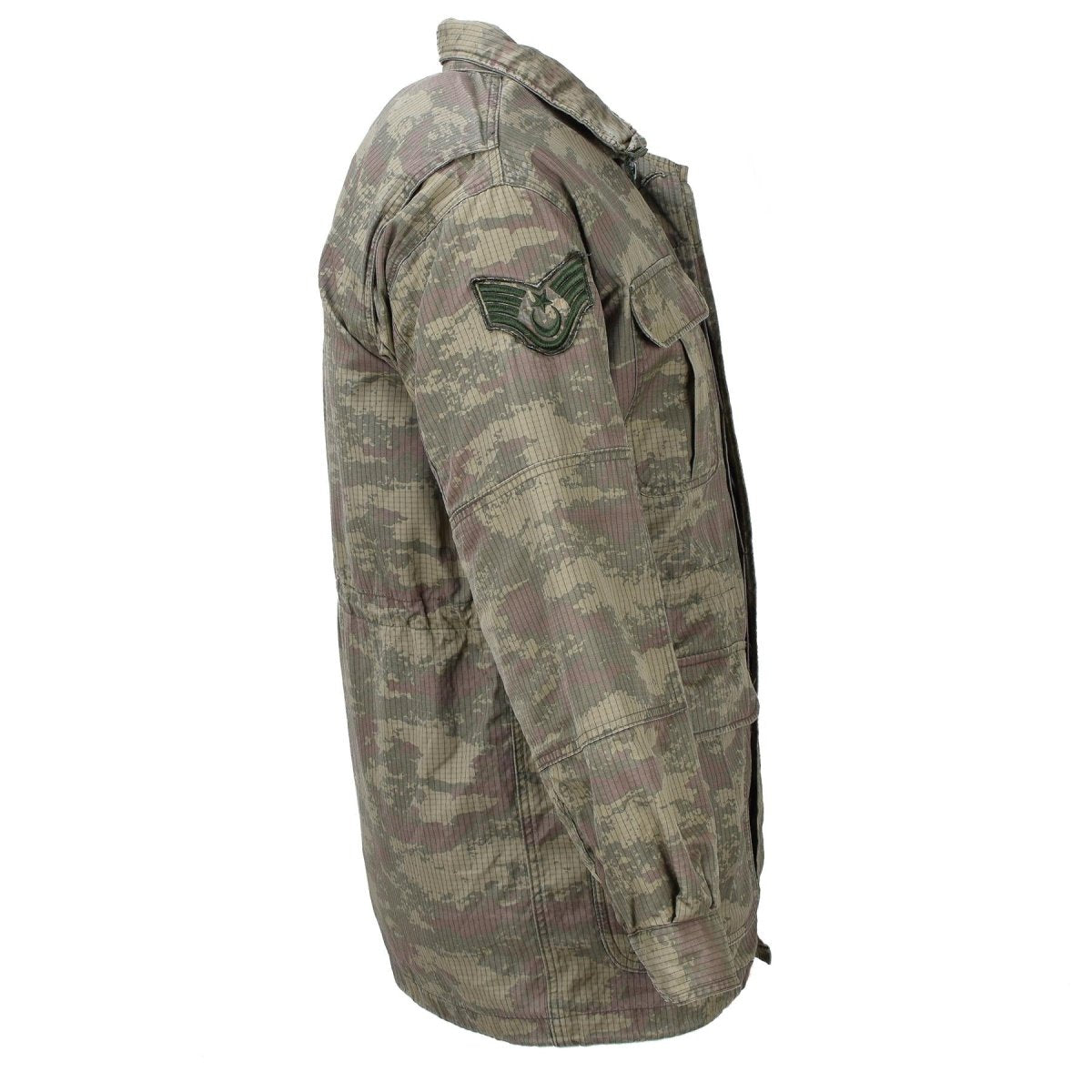 Originele Turkse militaire parachutisten Jacket Parka Camo Ripstop Lined Army