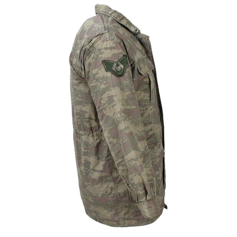 Originele Turkse militaire parachutisten Jacket Parka Camo Ripstop Lined Army