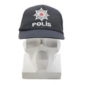 Originele Turkse militaire POLIS veldkap mesh-inzet verstelbare sluiting zwart