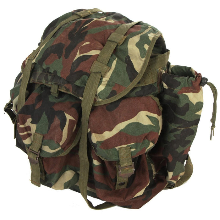 Originele Turkse militaire tactische rugzak van camouflagenylon met meerdere vakken en verstelbare schouderbanden