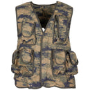 Origineel Turks militair vest 8 bevestigde zakken schoudervulling M2018 Camo