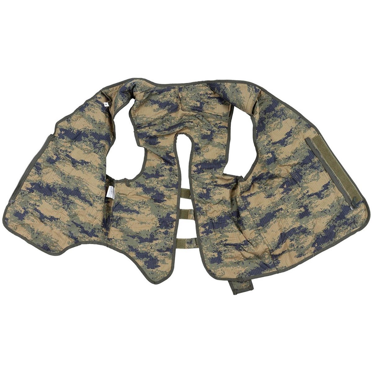 Origineel Turks militair vest 8 bevestigde zakken schoudervulling M2018 Camo