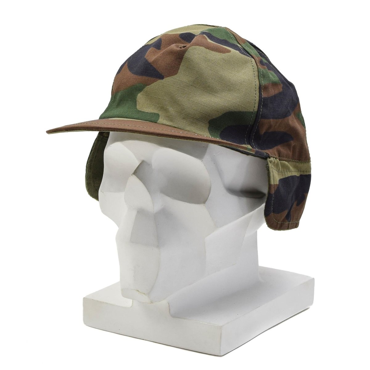 Originele Turkse militaire winterveldpet RipStop outdoorhoed Woodland Camo