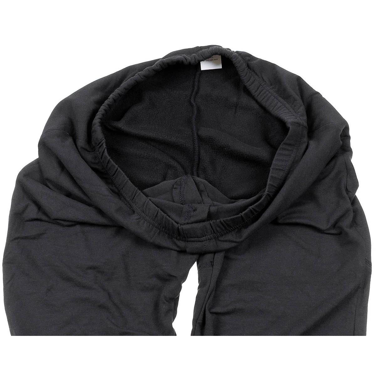 Originele Turkse militaire winteronderbroek met fleecevoering, basislaag zwart