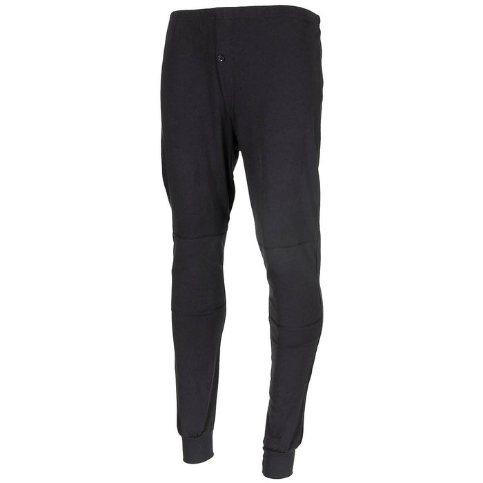Originele Turkse militaire winteronderbroek met fleecevoering, basislaag zwart - GoMilitar