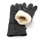 Original US Army black leather combat gloves with insulated lining and durable military-grade construction.