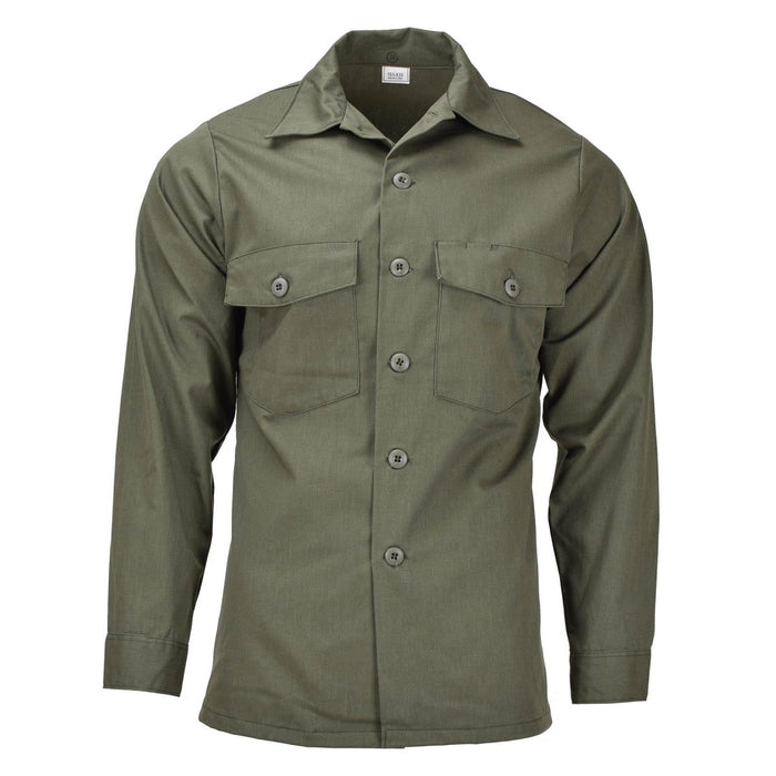 Origineel Amerikaans leger tactisch shirt met lange mouwen, olijfvermoeidheid militair veld NIEUW - GoMilitar