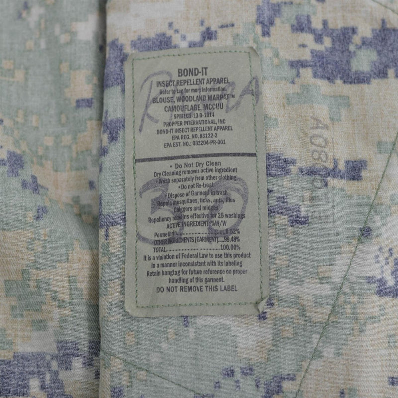 Originele Amerikaanse leger troepen jas BDU digitaal bos camo shirt militair probleem