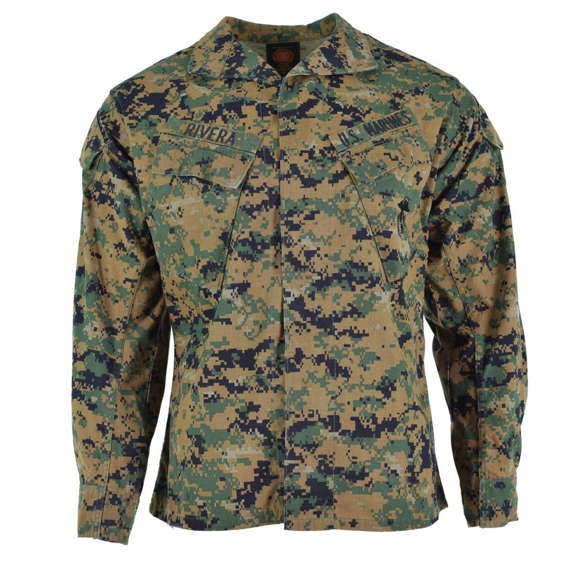 Originele Amerikaanse leger troepen jas BDU digitaal bos camo shirt militair probleem