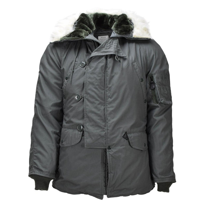 Originele Amerikaanse militaire N - 3B koudweerparka, windweerbestendig olijfgroen - GoMilitar