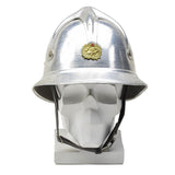 Origineel Joegoslavië Militair Gray Aluminium Brandweerhelm Red Start Badge Army
