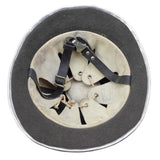 Origineel Joegoslavië Militair Gray Aluminium Brandweerhelm Red Start Badge Army