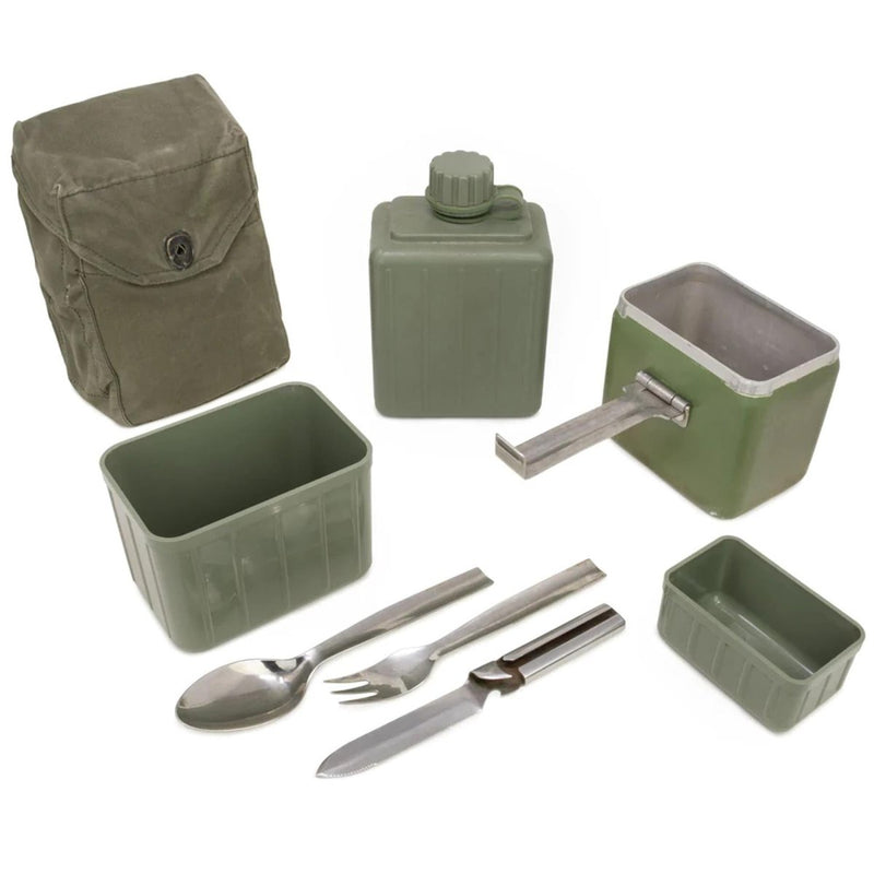 Originele Joegoslavische puinhoopkit. Leger Military Mess Kit Canteen bestek