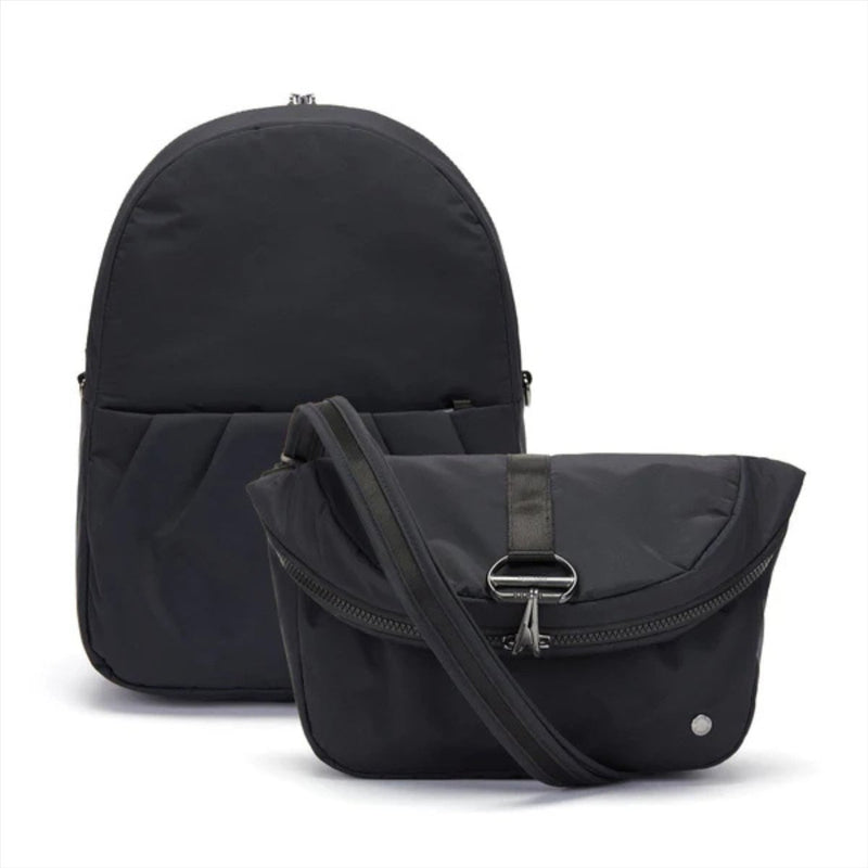 Pacsafe CitySafe CX Convertible Backpack Anti Diefstal RFID ECONYL MATERIAAL ZWART