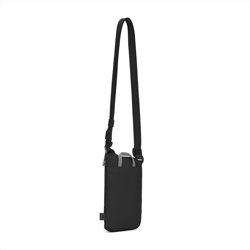 Pacsafe go anti diefstal tech crossbody tas 3.5L rfid blokkeer gesneden resistent zwart