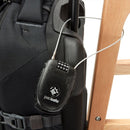 Pacsafe Retractasafe 250 Retracable Cable Lock 4 Dial Stainless Steel Wire - GoMilitar