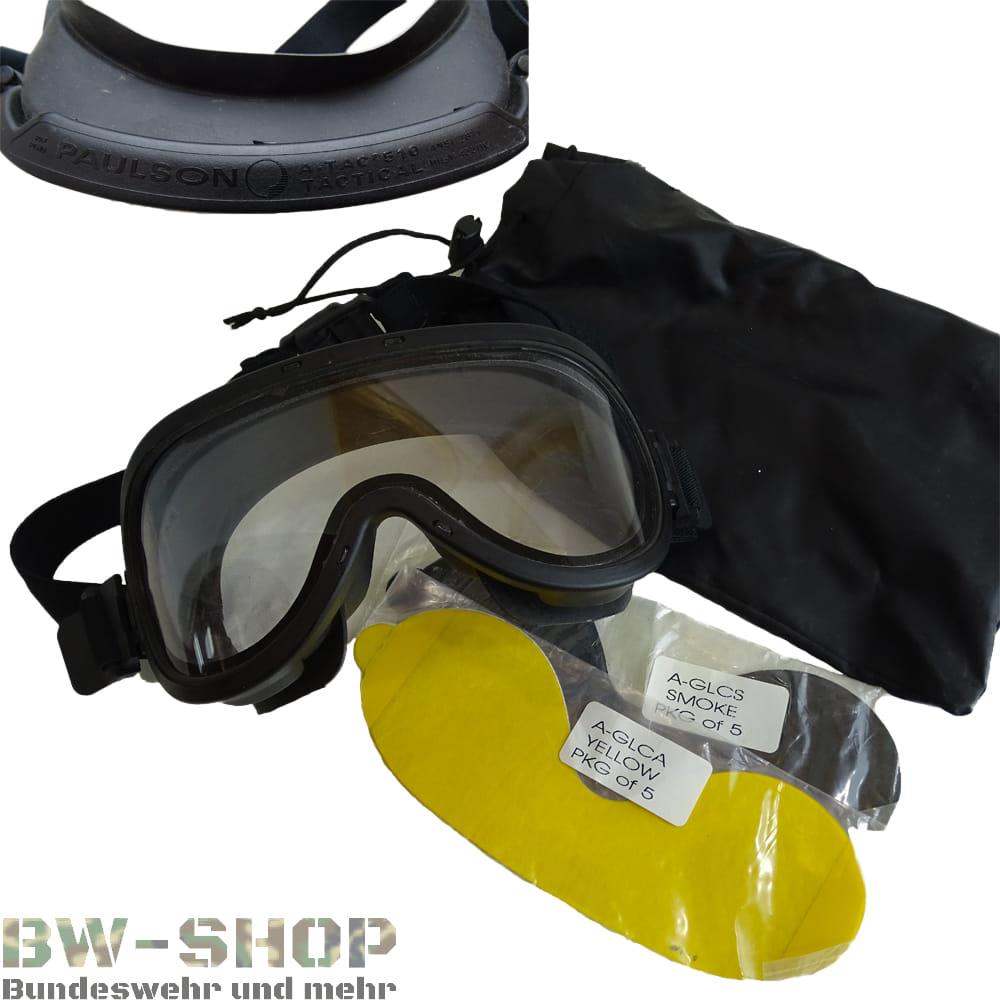 Paulson 510 A-TAC tactische bril transparante polycarbonaat dubbele lens