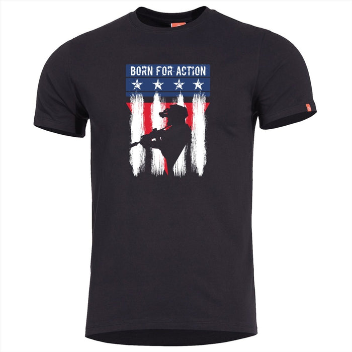 PENTAGON Ageron Ranger Klassiek T-shirt Sneldrogend Comfort Fit Geurloos Zwart - GoMilitar
