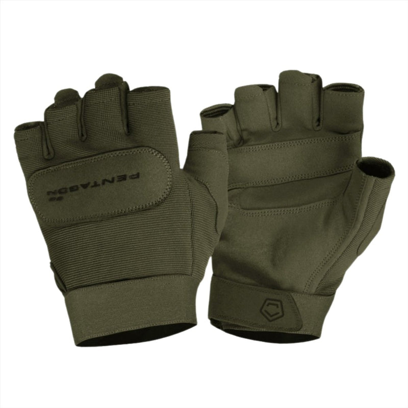 Pentagon Duty Mechanic 1/2 vingerloze handschoenen ademende stofmanchet elastisch