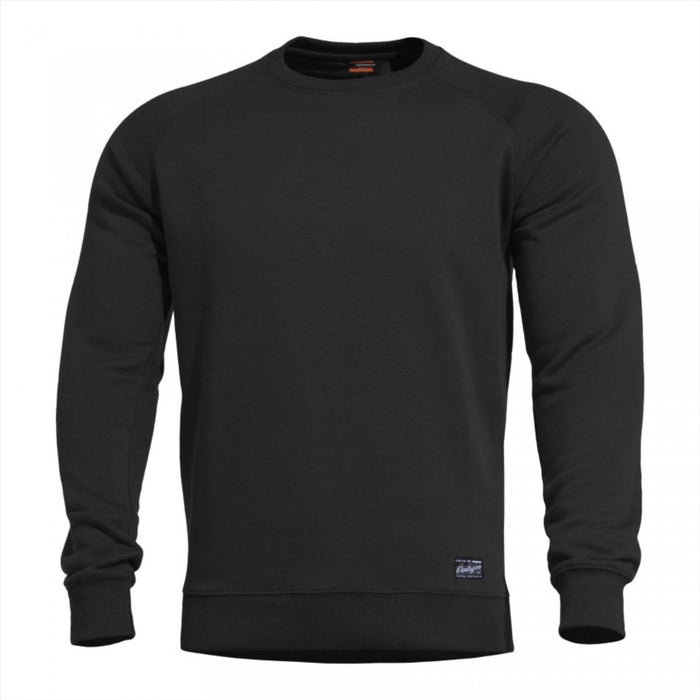 PENTAGON Hawk blanco trui met ronde hals Comfort Fit Design Flatlock-naden - GoMilitar