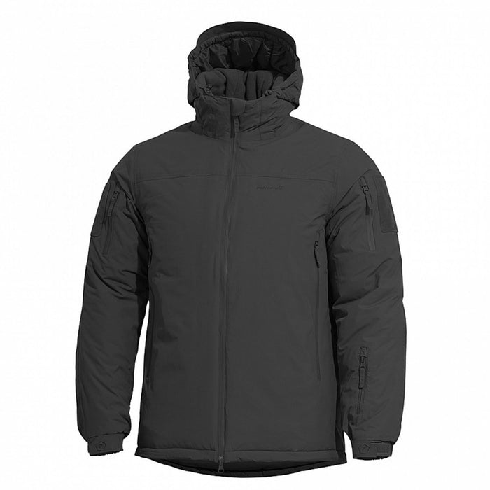 PENTAGON Hoplite Parka legerwarme winterjas waterafstotende capuchon Zwart - GoMilitar